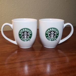 Pair of Starbucks mugs